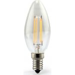 V-TAC Retro LED filament žárovka E14, 4W, 400lm, svíčka Studená bílá – Hledejceny.cz
