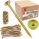 Tesařské vruty TORX S TALÍŘOVOU HLAVOU 8x100 50 ks – Hledejceny.cz