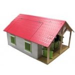 Kids Globe dřevěné koňské stáje s dílnou 1:24 – Zboží Dáma