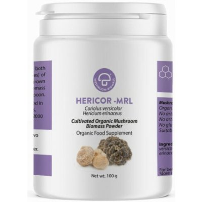 MRL Hericor Hericium a Coriolus MRL Bio mycélium biomasa 100 g – Hledejceny.cz