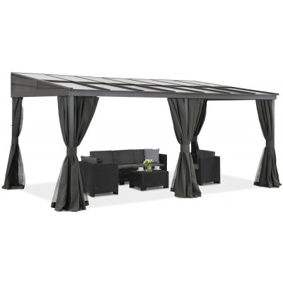 Garden Point Tarragona Premium Hliníková stříška na terasu 4 x 6 m – Zboží Mobilmania