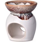 Aroma lampa keramická 82 x 96 mm bílá hnědá – Hledejceny.cz