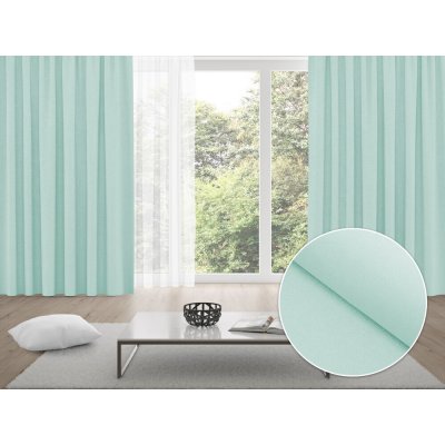 Biante Zatemňovací závěs Blackout BKU-123 Světle mintový - šířka 140 cm 140x150 cm – Hledejceny.cz
