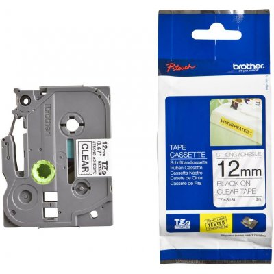 Brother 12 mm, černý tisk TZES131 – Zboží Mobilmania