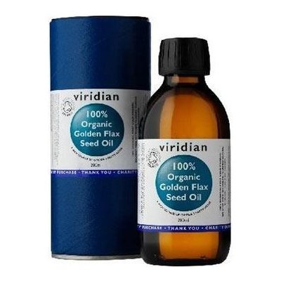 Viridian 100% Organic Golden Flax Seed Oil 0,2 l