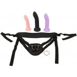 You2Toys Strap On Set Harness & 3 Liquid Silicone Dildos – Hledejceny.cz