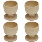 Shark Kalíšek na vajíčko, dřevo 4 ks – Zboží Mobilmania