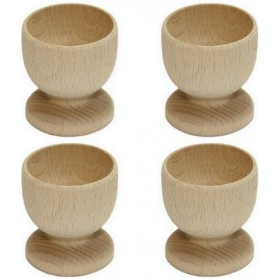 Shark Kalíšek na vajíčko, dřevo 4 ks – Zboží Mobilmania