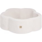 Plush Nest suchý bazén Květinová zóna krémový beránek 95 x 30 cm – Zboží Mobilmania