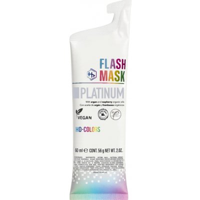 Salerm HD Colors Flash Mask barvicí maska platinová 60 ml – Zboží Dáma