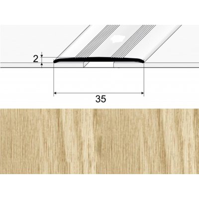 Profil Team plochá přechodová Dub Mocca E902 35 mm 0,93 m – Sleviste.cz