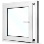 SkladOken.cz Okno jednokřídlé 80x80 cm bílé otevíravé i sklopné LEVÉ – Hledejceny.cz