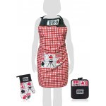 Banquet Sada zástěra chňapka podložka BBQ 3 ks červená – Hledejceny.cz