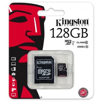 Kingston microSDXC 128 GB UHS-I U1 SDC10G2/128GB