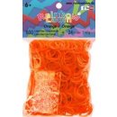 RAINBOW LOOM Original gumičky 600 kusů neonově oranžové