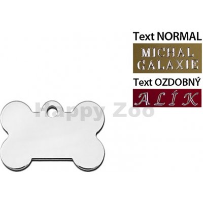 QUICK TAG gravírovací známka chromová kost S – Hledejceny.cz