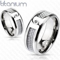 Spikes USA pánský snubní prsten titan TT1033