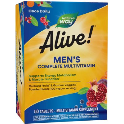 Natures Way Alive! Men’s Complete Multivitamin 130 tablet – Hledejceny.cz