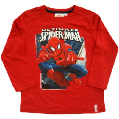 Krásné originální dětské tričko Spiderman pro kluky červené