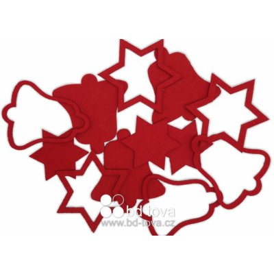 BD-TOVA Výseky s plsti tl.3 mm -vánoční mix – Zboží Dáma