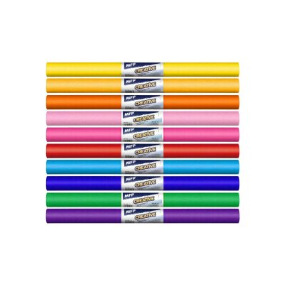 Krepový papír role 50x200cm mix barev 10ks duhový – Zboží Dáma