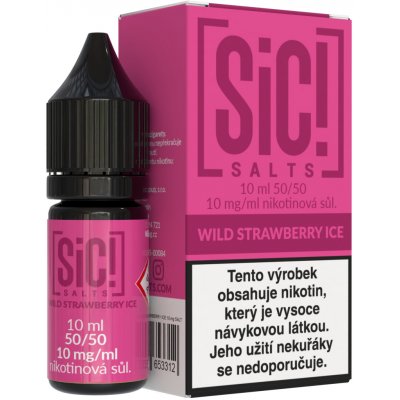 Sic!Salts Wild Strawberry Ice 10 ml 10 mg – Zboží Dáma