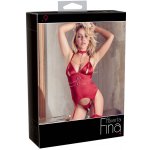 Abierta Fina - glitter chain top and thong (red) – Zboží Dáma