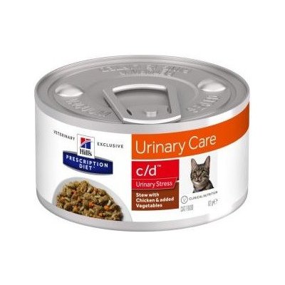 Hill's Prescription Diet C/D Urinary Stress Chicken & Vegetable Stew 82 g – Zboží Mobilmania