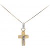 Přívěsky Beny Jewellery Zlatý Přívěsek Kříž s Ježíšem Kristem 7151709