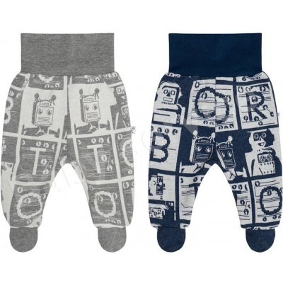 Baby Service Polodupačky bez rozepínání Robot Šedé – Zboží Dáma