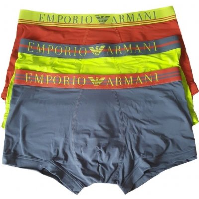 Emporio Armani pánské boxerky 111357 3F723 3 Ks – Hledejceny.cz