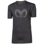 Progres Pánské merino triko Hrutur Ram šedý melír – Zboží Dáma