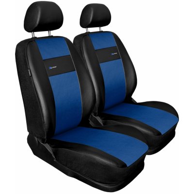 Autopotah X-LINE kožené sada pro dvě sedadla modré – Zboží Mobilmania