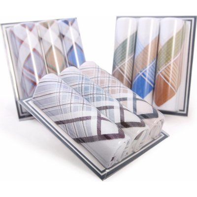 Etex Pánské kapesníky M14 světlé dárková krabička - 3ks Rozměr: 40x40 cm - 3ks – Zboží Dáma