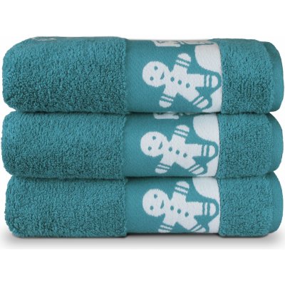 Darré Ručníky a osuška Vánoční perníčky tyrkysová ručník 50 x 100 cm – Sleviste.cz