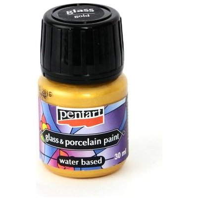 Pentart Barva na sklo a porcelán 30ml zlatá – Sleviste.cz