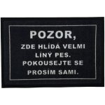 GDmats Líný pes Rohožka černá 40x60 cm – Zboží Dáma
