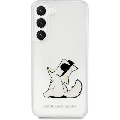 Pouzdro Karl Lagerfeld PC/TPU Choupette Eat Samsung Galaxy S23+ Transparent