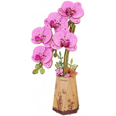 ROBOTIME Rowood 3D dřevěné puzzle Orchidej 102 ks – Sleviste.cz