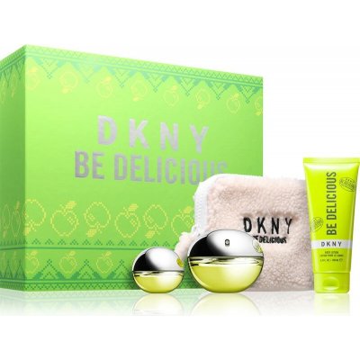 DKNY Be Delicious EDP 100 ml + EDP 15 ml + tělové mléko 100 ml dárková sada – Zboží Dáma