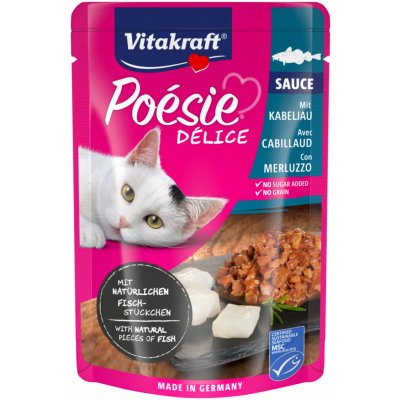 Vitakraft Cat Poésie Déli Sauce treska tm. 85 g – Zbozi.Blesk.cz