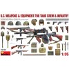 Sběratelský model MiniArt US Weapons & Equipment for Tank Crew&Infantry 35334 1:35