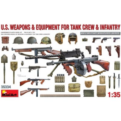 MiniArt US Weapons & Equipment for Tank Crew&Infantry 35334 1:35