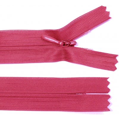 Spirálový zip no.3 skrytý nerozepínací 20cm - více barev color: 545 malinová – Hledejceny.cz