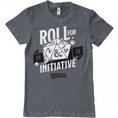Imago tričko Dungeons & Dragons Roll For Initiative šedé – Zboží Mobilmania
