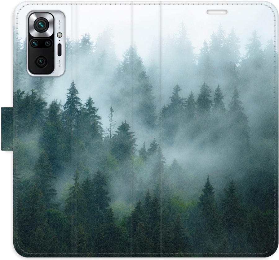 Pouzdro iSaprio Flip s kapsičkami na karty - Dark Forest Xiaomi Redmi Note 10 Pro