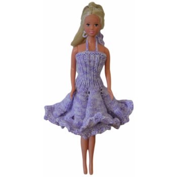 Barbie šaty na panenku 30 cm fialový melír