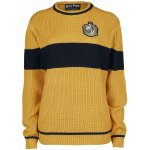 Harry Potter Hufflepuff Quidditch pletený svetr žlutá/cerná – Zboží Mobilmania