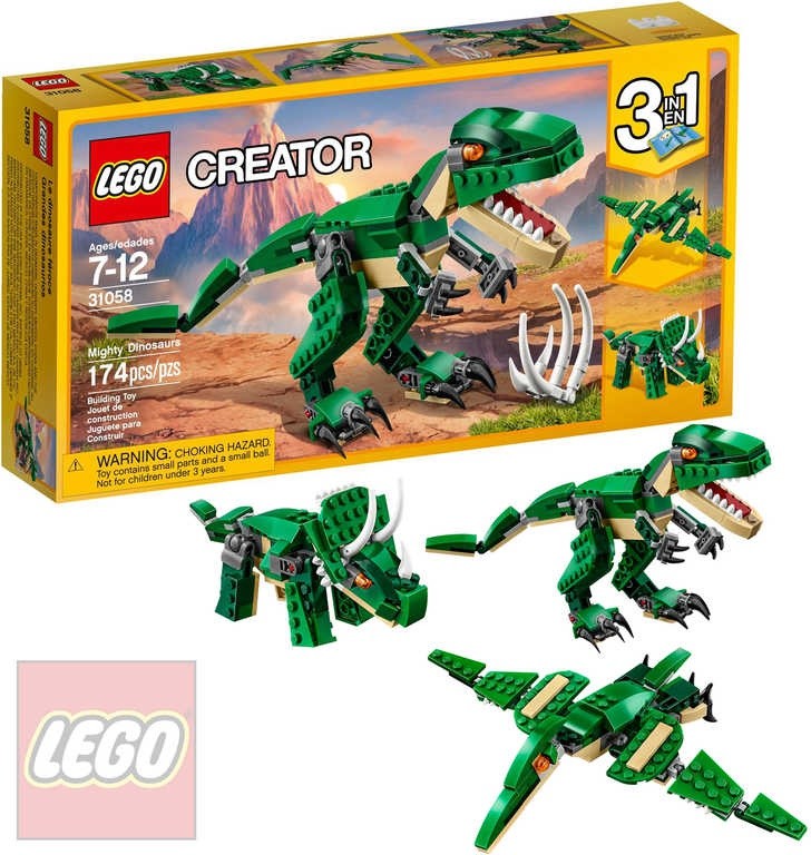 lego creator mighty dinosaurs 31058 building kit