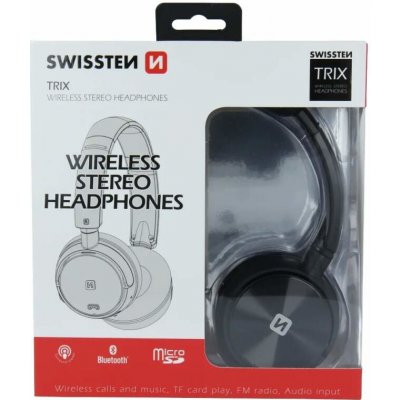 Bluetooth Stereo Sluchátka Swissten Trix Černá 8595217465176